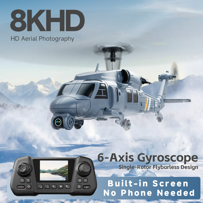 Single-Rotor Flybarless Design - Rc Helicopter Single Rotor avis et prix
