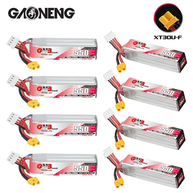 GNB HV 11.4V 550mAh 100C/200C  - Rc Helicopter Parts avis et prix