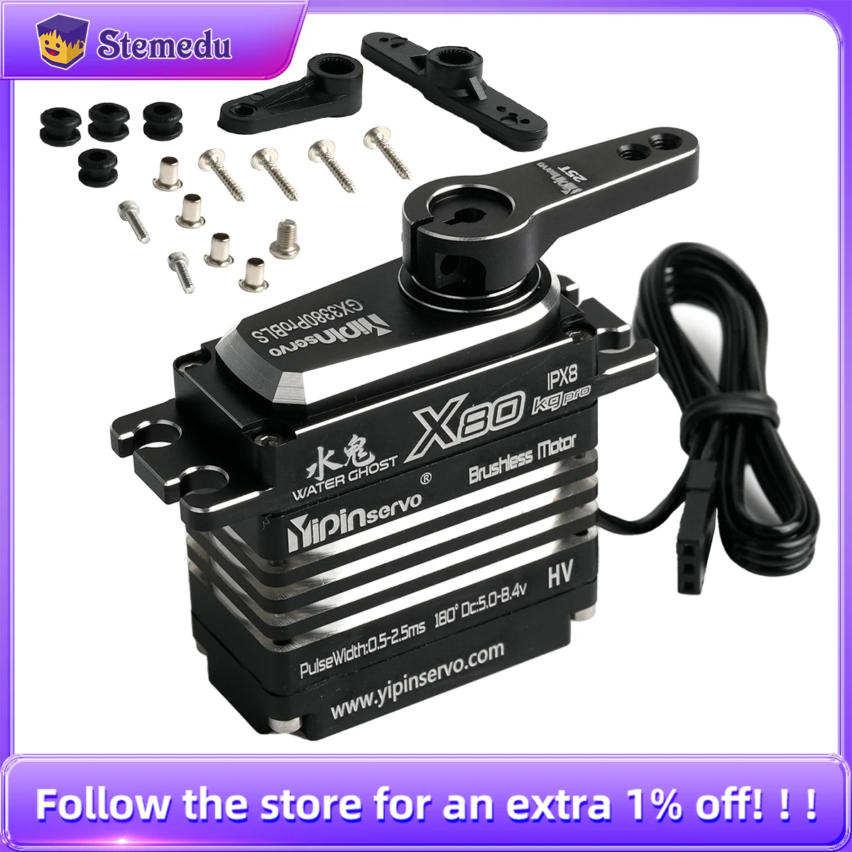 80KG Digital Servo Motor All M - Rc Helicopter Servo avis et prix
