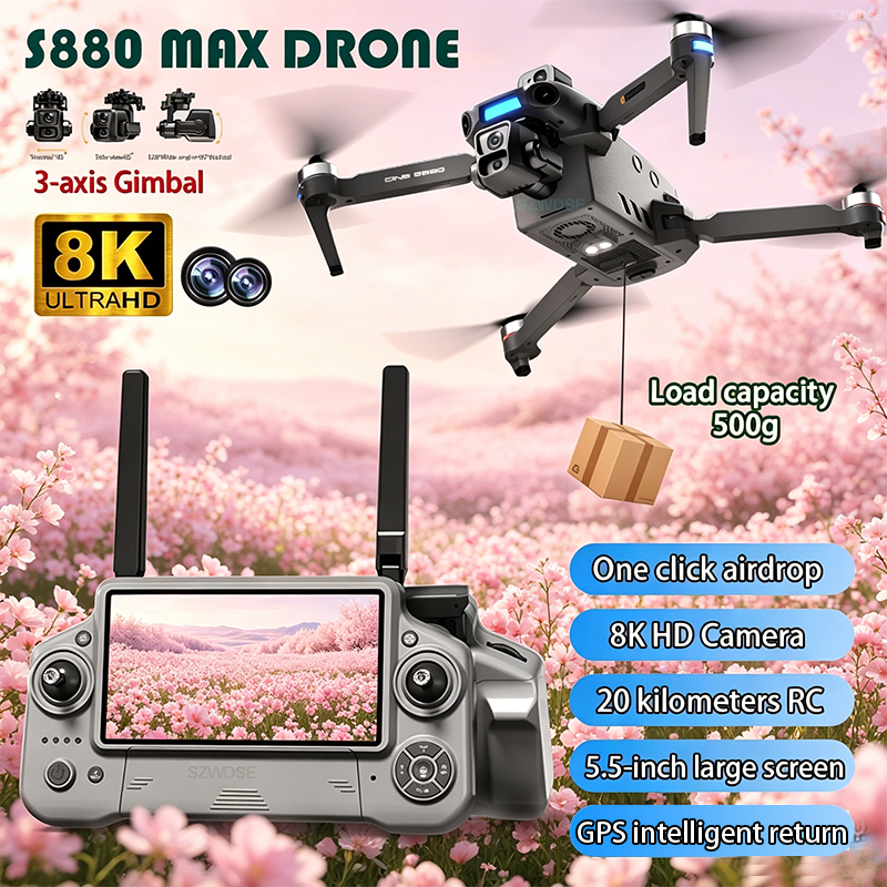 2026 New 8K Dual Camera Drone  - Rc Helicopter Electric avis et prix