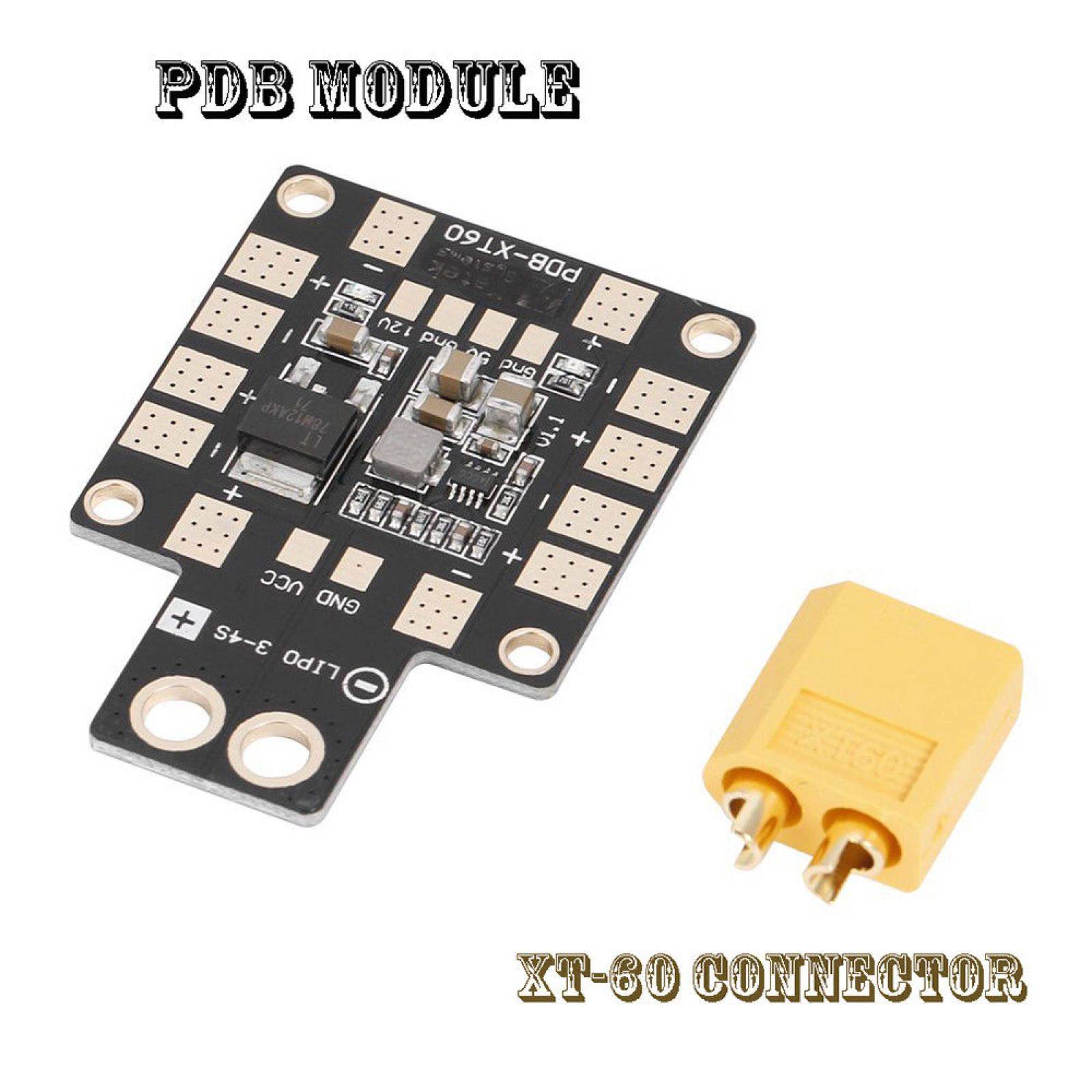 PDB XT60 with Dual BEC 5V&12V  - Rc Helicopter Parts avis et prix