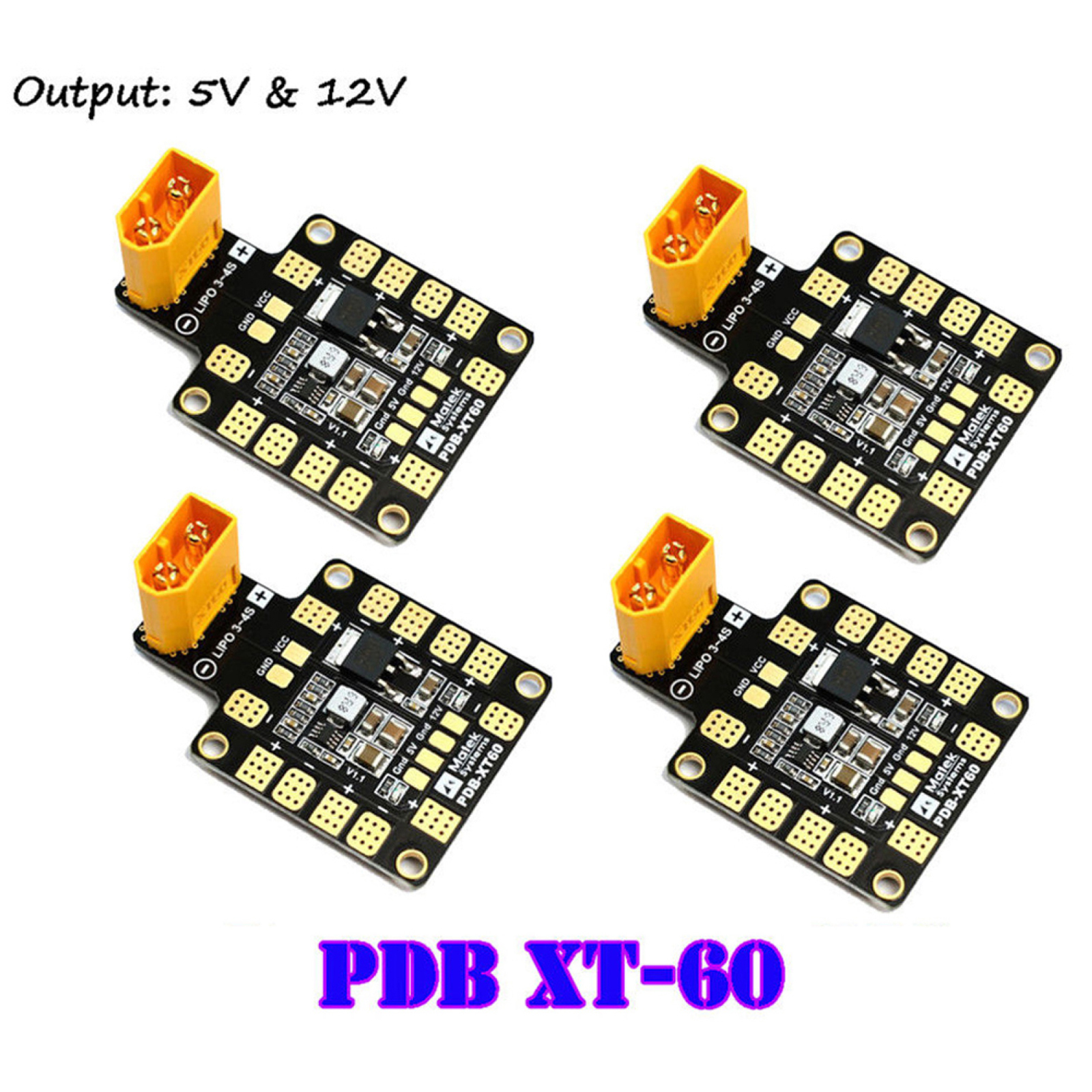 PDB XT60 with Dual BEC 5V&12V  - Rc Helicopter Parts avis et prix