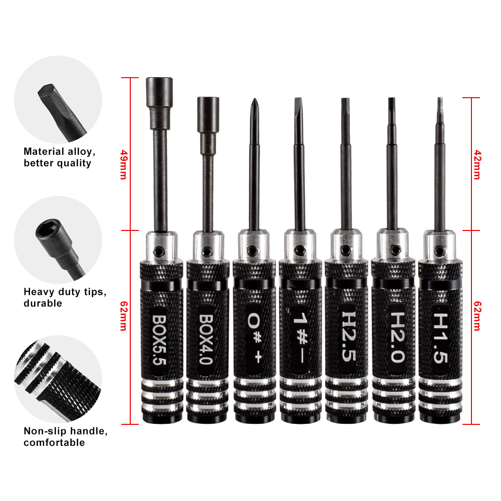 9IMOD RC Hex Driver Set Metal  - Rc Helicopter Tool Kit avis et prix