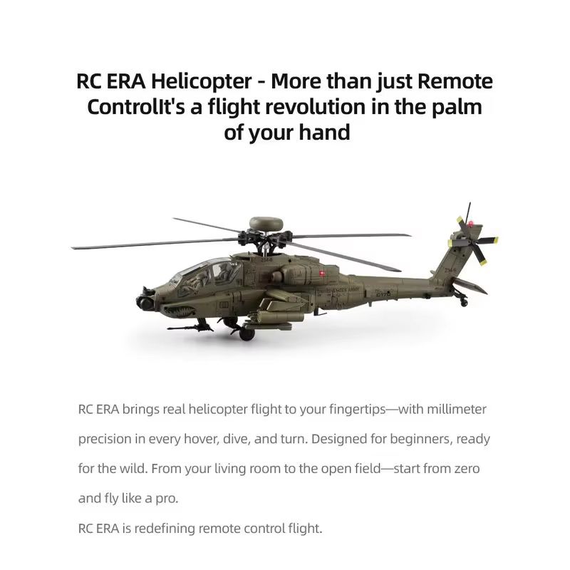 Rc Era Ah 64d Apache Helicopte - Rc Helicopter Single Rotor avis et prix