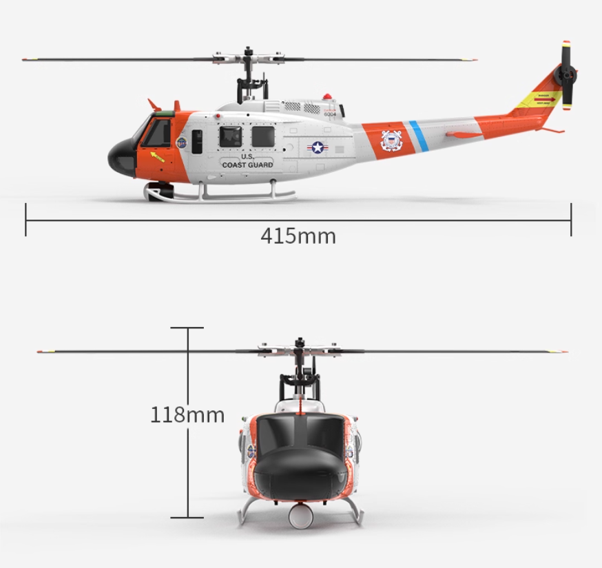 YUXIANG F07S Battery UH-1 RC H - Rc Helicopter Coaxial avis et prix