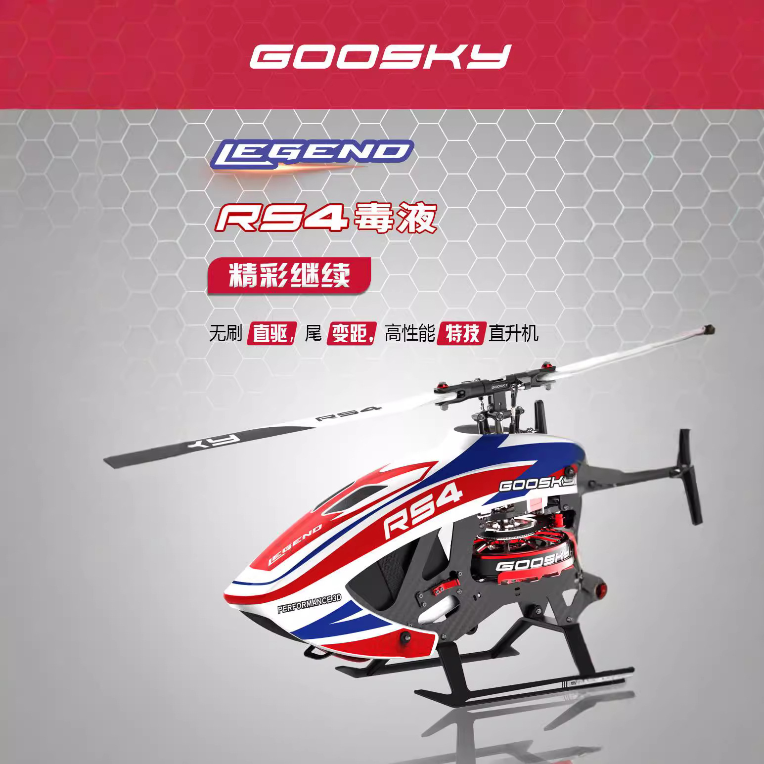 Goosky Rs4 Venom 380 Class 6ch - Rc Helicopter Gas avis et prix