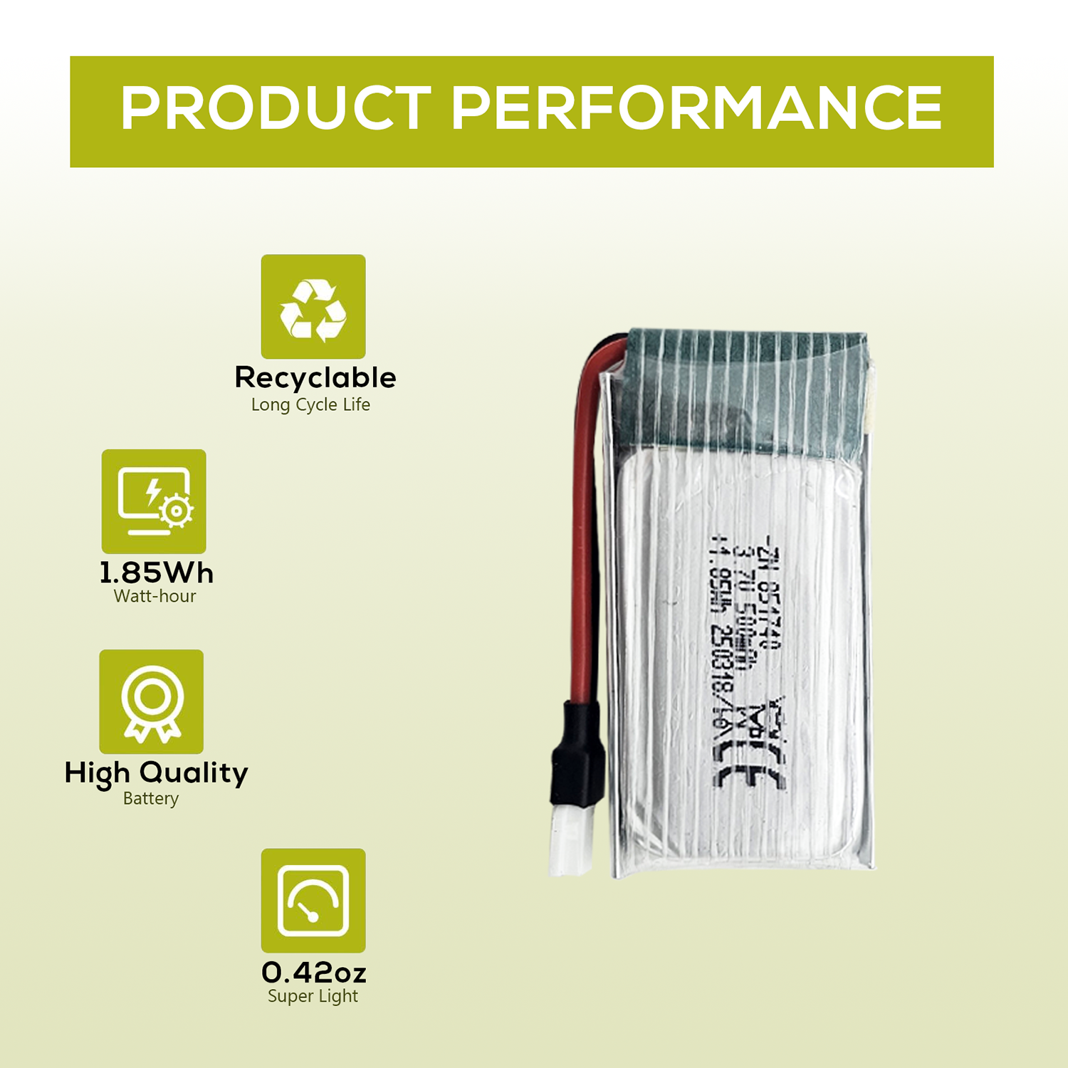 5Pcs 3.7V 500mAh LiPo Batterie - Rc Helicopter Charger avis et prix